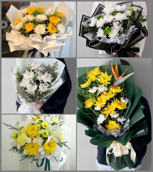 贵州毕节市金沙县城关镇黎明村白事花束代送